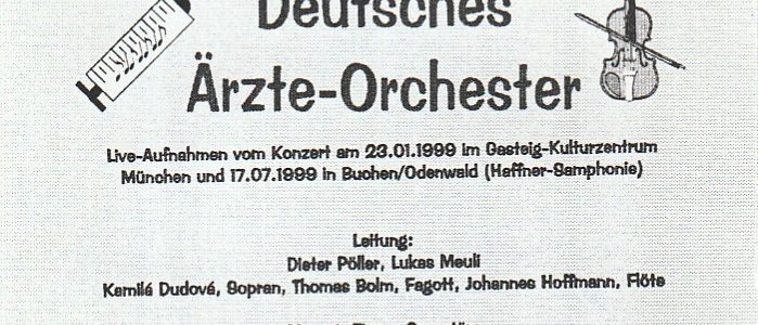 CD Deutsches Ärzteorchester 1999