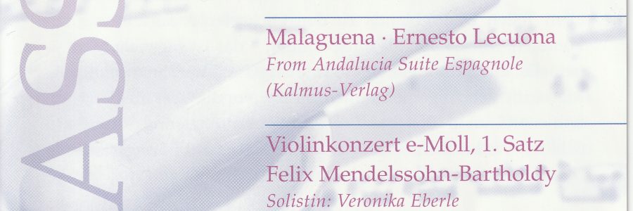 CD Lecuona-Ravel-Mendelssohn DÄO – Deutsches Ärzteorchester